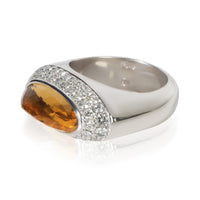 Chopard White Gold Citrine and Diamond Cocktail Ring 2
