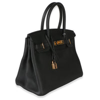 Hermès Black Togo Birkin 30 RGHW Handbag 4