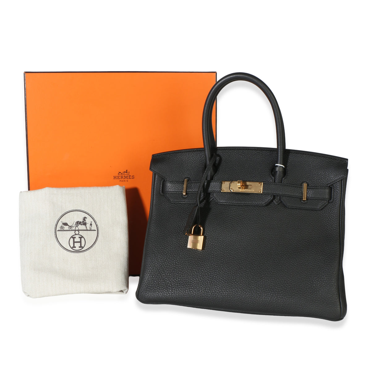 Hermès Black Togo Birkin 30 RGHW Handbag 9