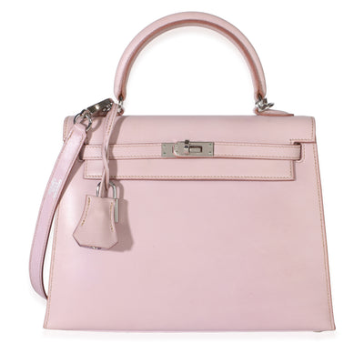 Hermès Vintage Lilas Box Nepal Sellier Kelly 25 PHW Handbag fv