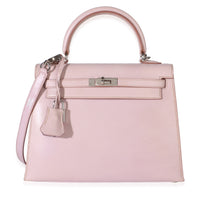 Hermès Vintage Lilas Box Nepal Sellier Kelly 25 PHW Handbag fv