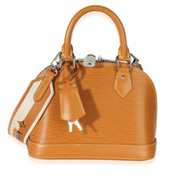 Louis Vuitton Gold Honey Epi Jacquard Alma BB Handbag fv