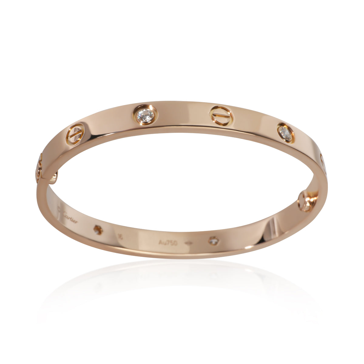 Cartier Rose Gold Diamond Love Bracelet 4