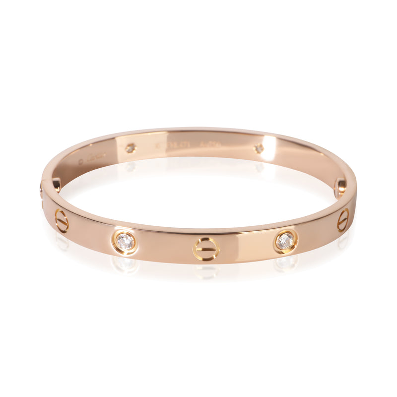 Cartier Rose Gold Diamond Love Bracelet fv