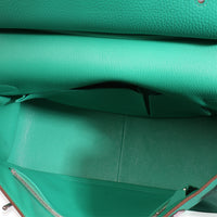 Hermès Menthe Clemence Jypsiere 34 PHW Handbag 11