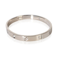 Cartier White Gold Diamond Love Bracelet 2