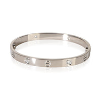Cartier White Gold Diamond Love Bracelet 3