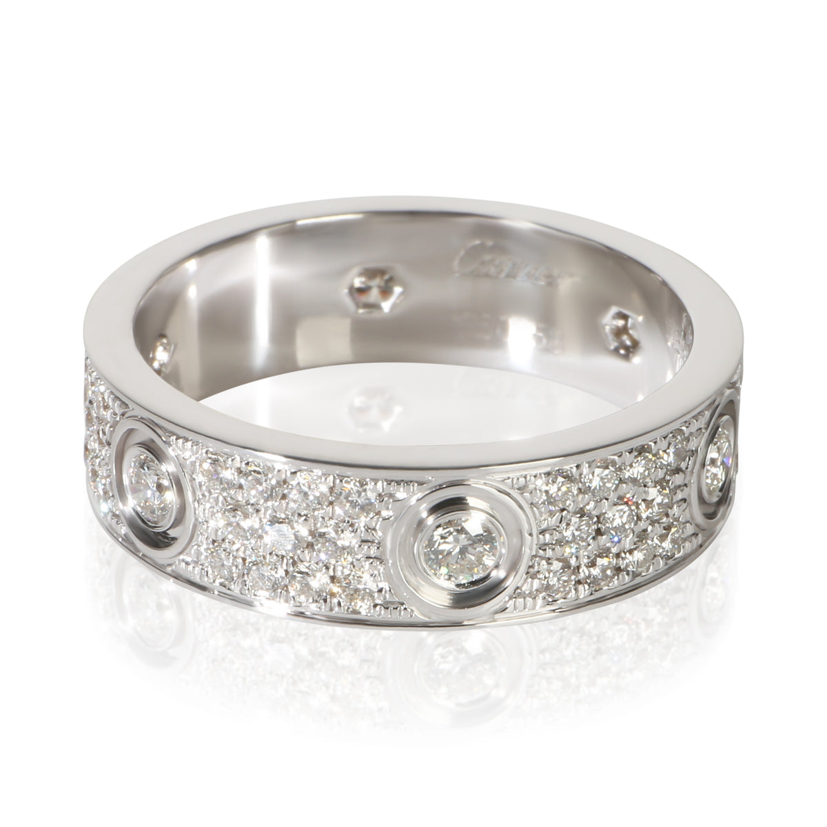 Cartier White Gold Diamond Love Ring 2