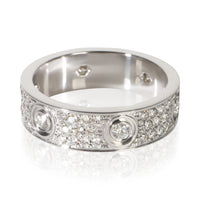 Cartier White Gold Diamond Love Ring 4