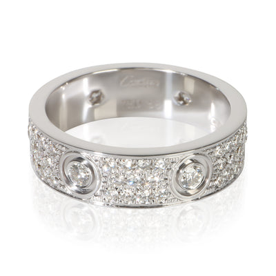 Cartier White Gold Diamond Love Ring fv