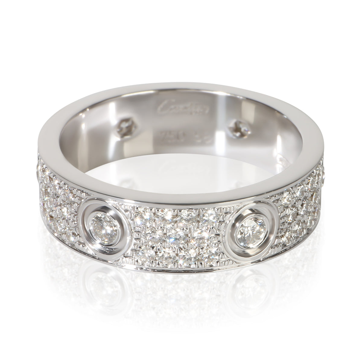 Cartier White Gold Diamond Love Ring fv