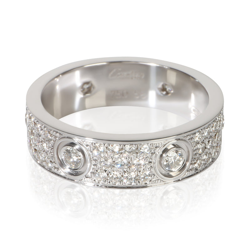 Cartier White Gold Diamond Love Ring fv