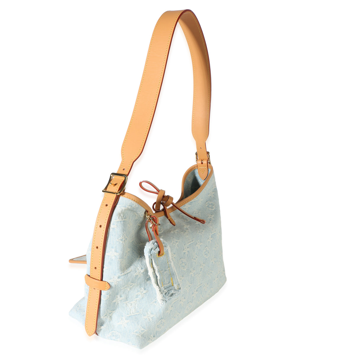 Louis Vuitton Blue Monogram Denim CarryAll PM Handbag 3