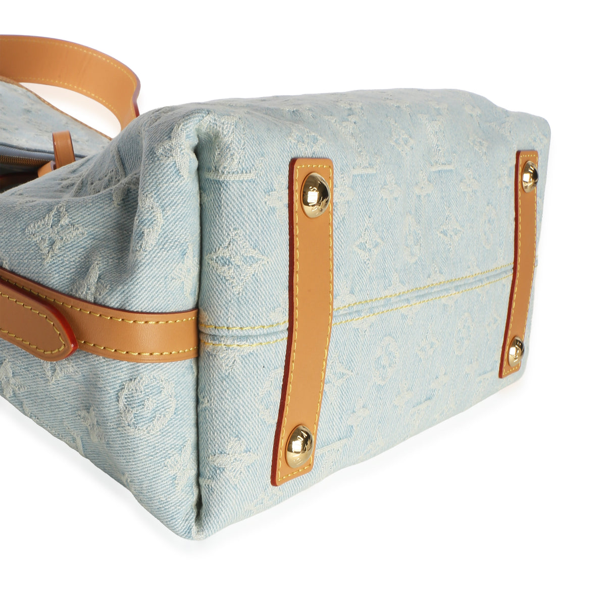 Louis Vuitton Blue Monogram Denim CarryAll PM Handbag 7
