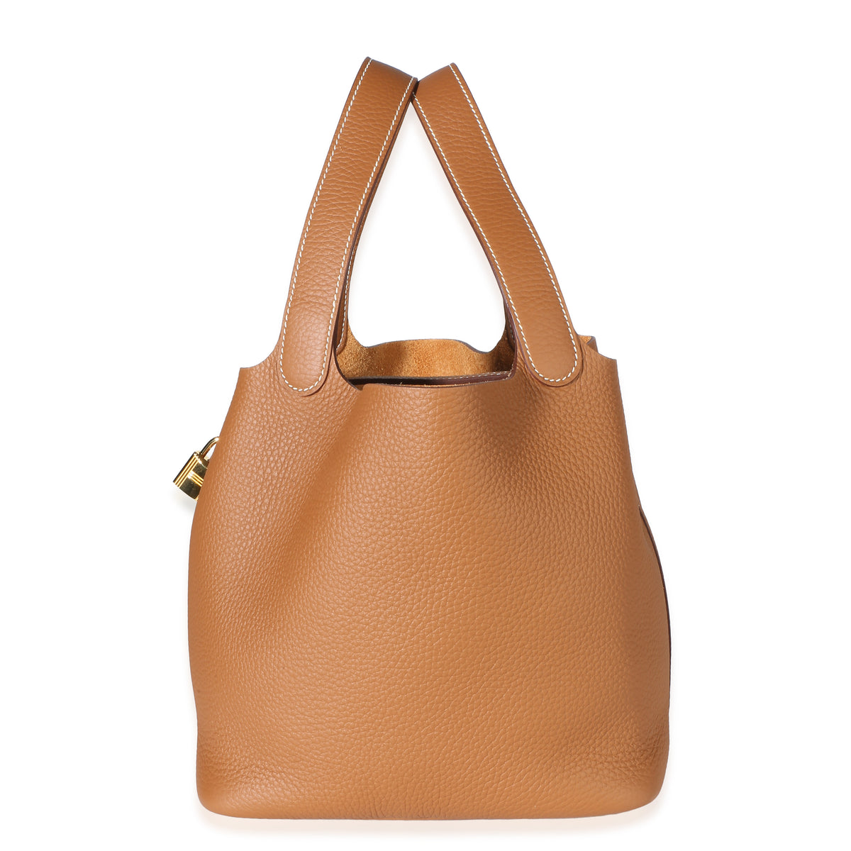 Hermès Gold Clemence Picotin Lock 22 GHW Handbag 2