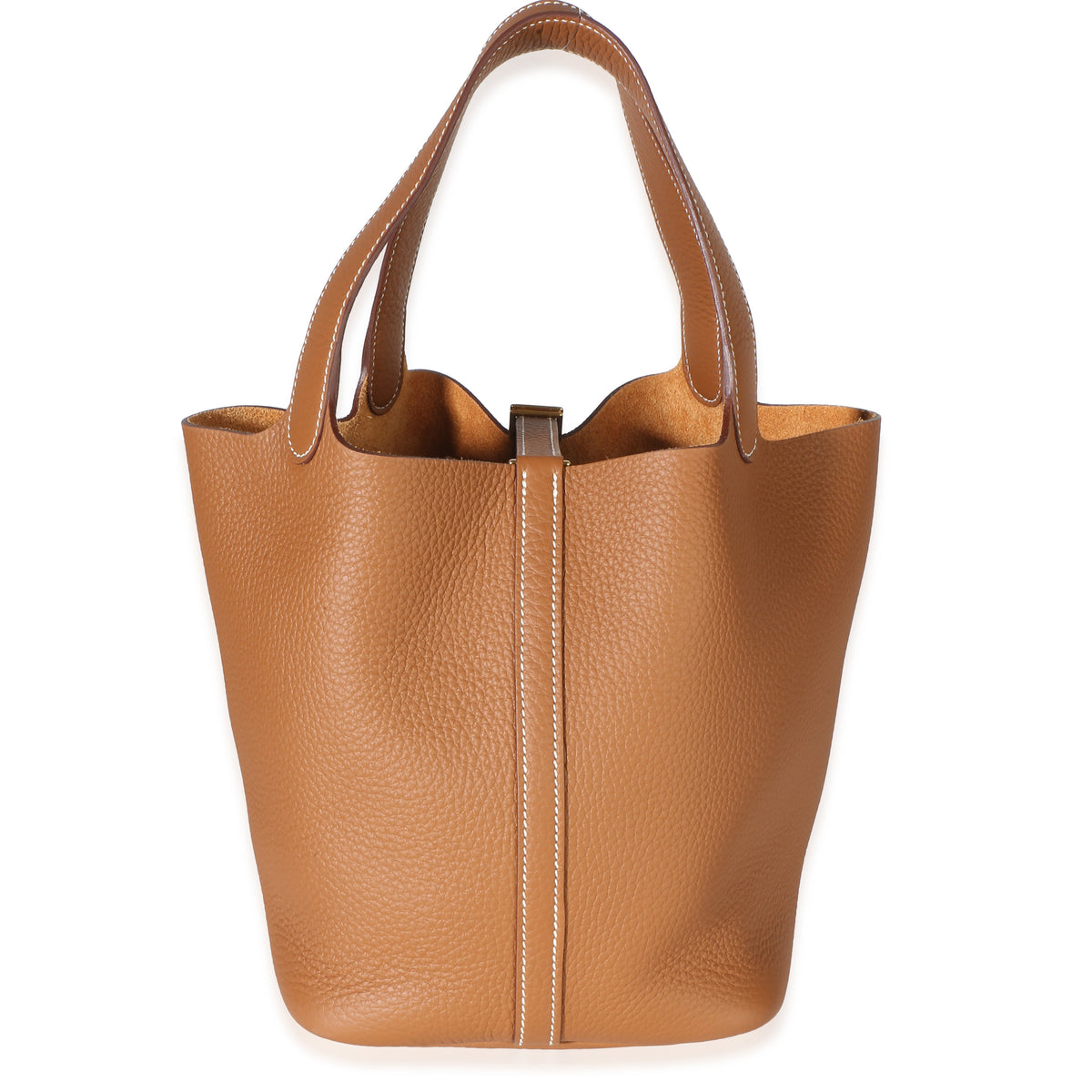 Hermès Gold Clemence Picotin Lock 22 GHW Handbag 3