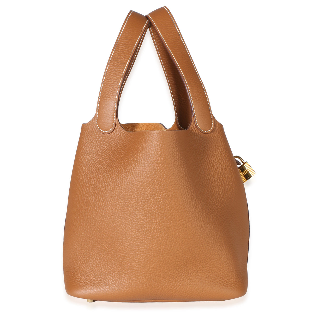 Hermès Gold Clemence Picotin Lock 22 GHW Handbag 4