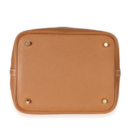 Hermès Gold Clemence Picotin Lock 22 GHW Handbag 5