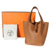 Hermès Gold Clemence Picotin Lock 22 GHW Handbag 9