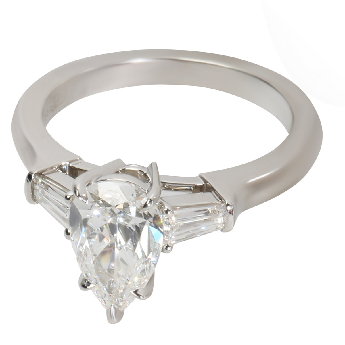 Harry Winston 1.04 ct Pear Diamond Classic Engagement Ring 7