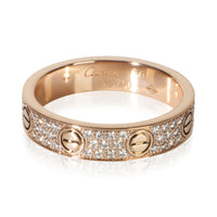 Cartier Rose Gold Diamond Small Model Love Ring 2