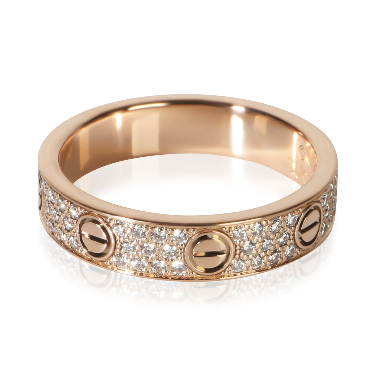 Cartier Rose Gold Diamond Small Model Love Ring 3
