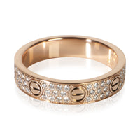 Cartier Rose Gold Diamond Small Model Love Ring 3