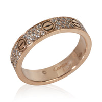 Cartier Rose Gold Diamond Small Model Love Ring 5