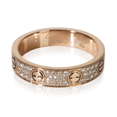 Cartier Rose Gold Diamond Small Model Love Ring fv