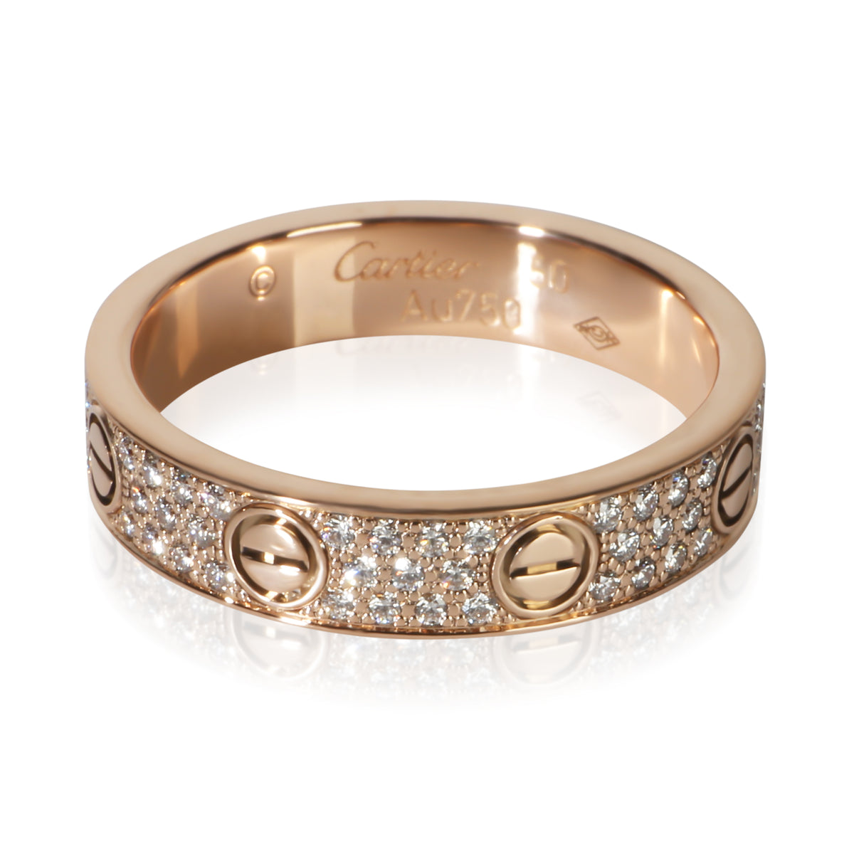 Cartier Rose Gold Diamond Small Model Love Ring fv