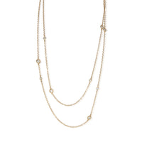Tiffany & Co. Yellow Gold Diamond Elsa Peretti Diamond By The Yard Sprinkle Neck fv