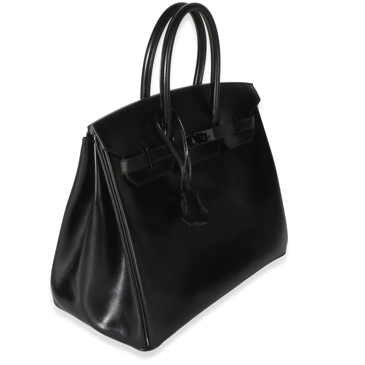 Hermès Black Box So Black Birkin 35 PVD Handbag 3