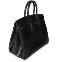 Hermès Black Box So Black Birkin 35 PVD Handbag 3