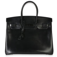 Hermès Black Box So Black Birkin 35 PVD Handbag fv