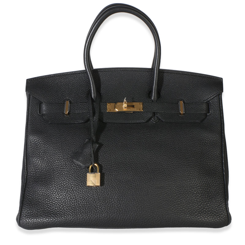 Hermès Black Togo Birkin 35 GHW Handbag fv