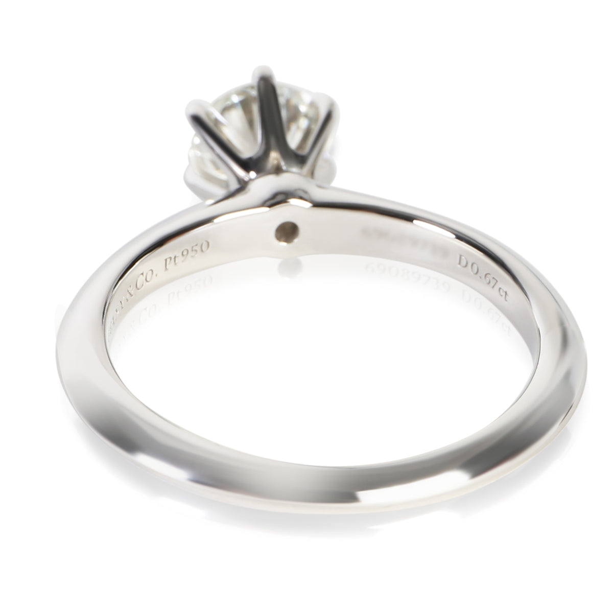 Tiffany & Co. 0.67 ct Round Brilliant Diamond Engagement Ring 3