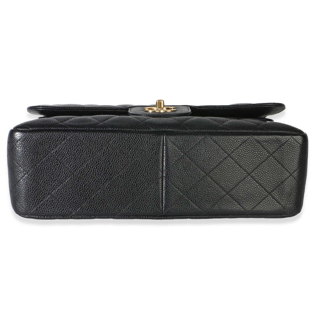 Chanel Black Quilted Caviar Jumbo Double Flap Bag Handbag 5