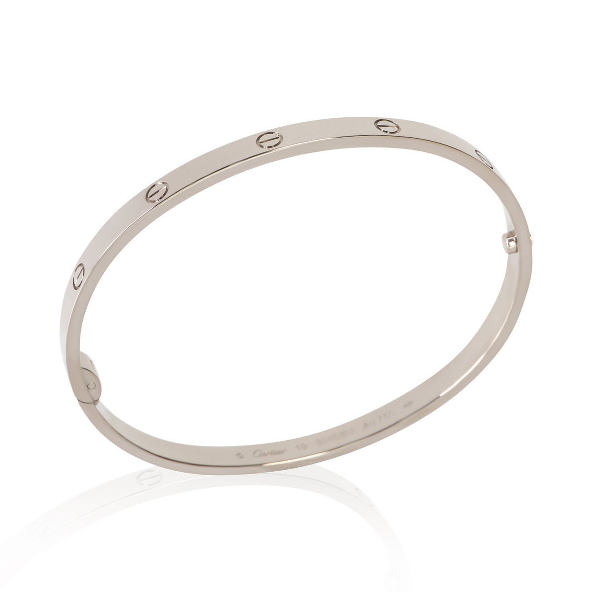 Cartier White Gold Medium Model Love Bracelet 5