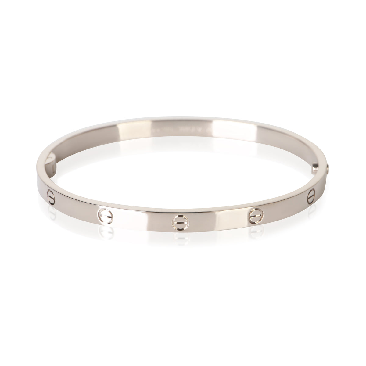 Cartier White Gold Medium Model Love Bracelet fv