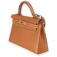 Hermès Gold Epsom Sellier Mini Kelly II 20 GHW Handbag 2