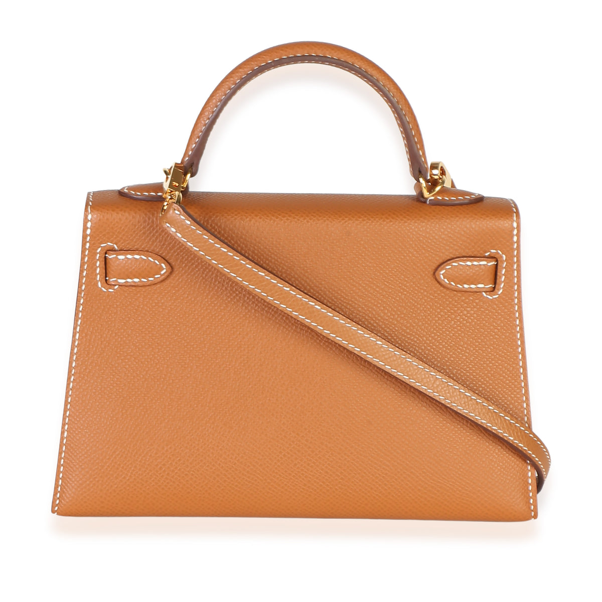 Hermès Gold Epsom Sellier Mini Kelly II 20 GHW Handbag 4