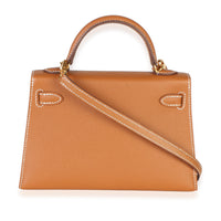 Hermès Gold Epsom Sellier Mini Kelly II 20 GHW Handbag 4