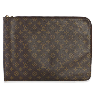 Louis Vuitton Monogram Laptop Case Handbag fv