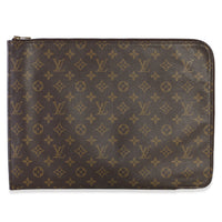 Louis Vuitton Monogram Laptop Case Handbag fv
