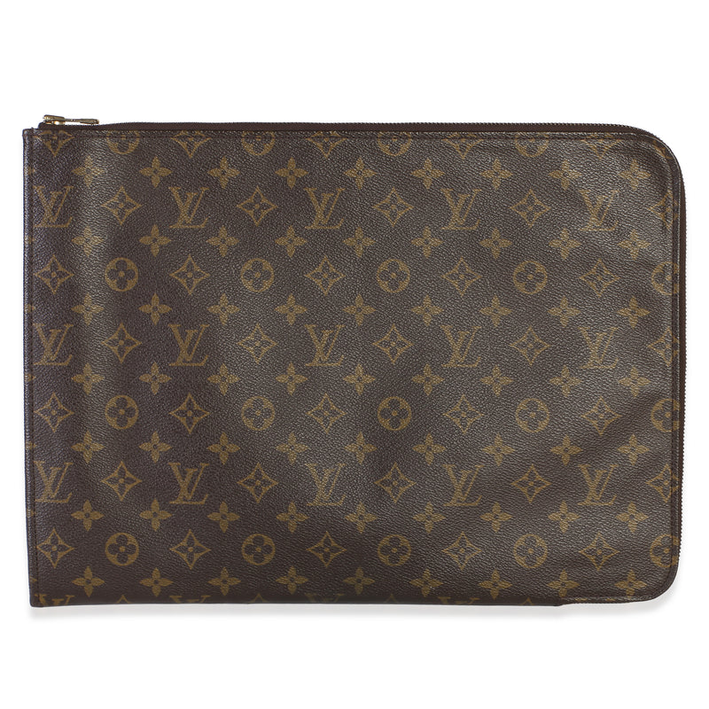 Louis Vuitton Monogram Laptop Case Handbag fv