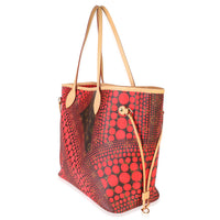 Louis Vuitton Red Monogram Canvas Kusama Waves Neverfull MM Handbag 2