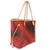 Louis Vuitton Red Monogram Canvas Kusama Waves Neverfull MM Handbag 3