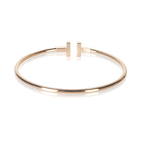 Tiffany & Co. Rose Gold Diamond Tiffany T Wire Bracelet 3