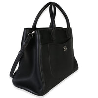 Chanel Black Grained Calfskin Small Neo Executive Shopper Tote Handbag 3