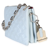 Louis Vuitton Light Blue Monogram Embossed Lambskin Coussin PM Handbag 2